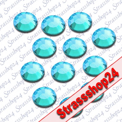 Strass Steine Hotfix Rhinestones BLUE ZIRKON SS20 Ø5mm 50 Stück